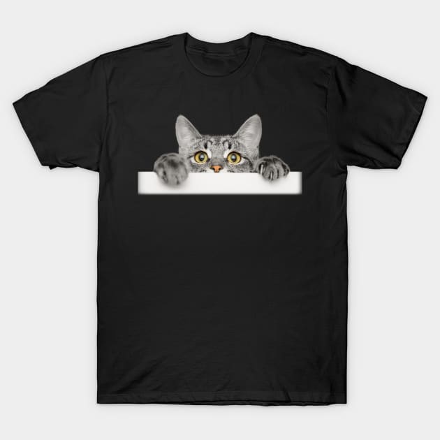 funny cat hiding T-Shirt by LaRaf97